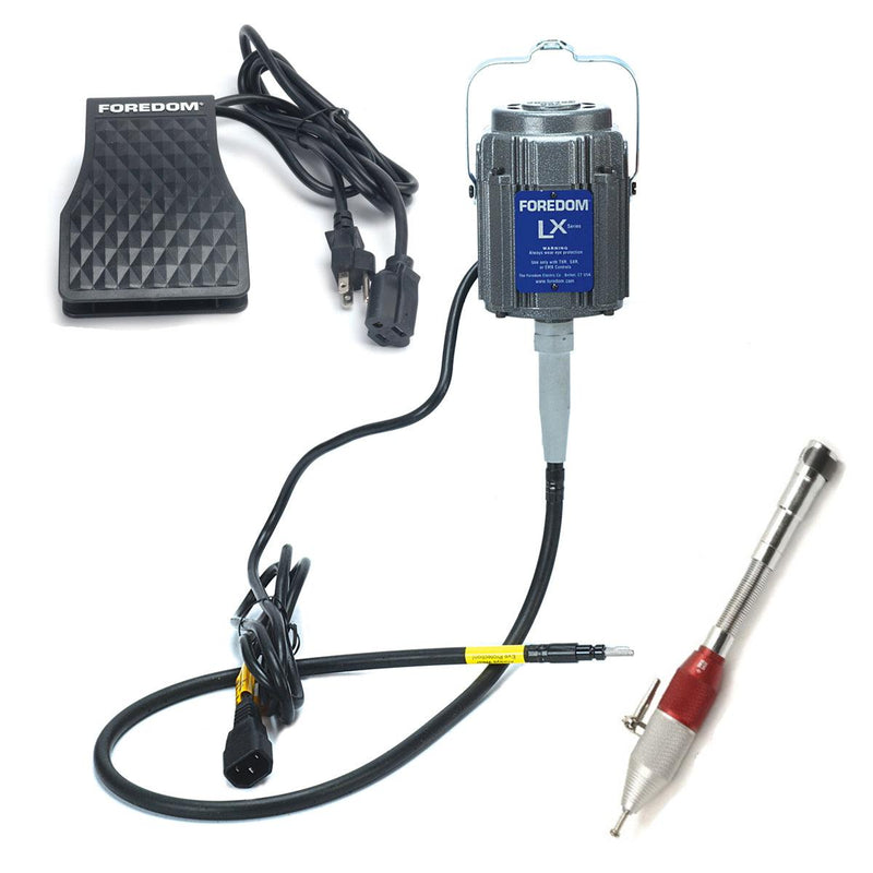 Foredom LX Motor with C.TXR, With Duplex Spring Handpiece - Otto Frei