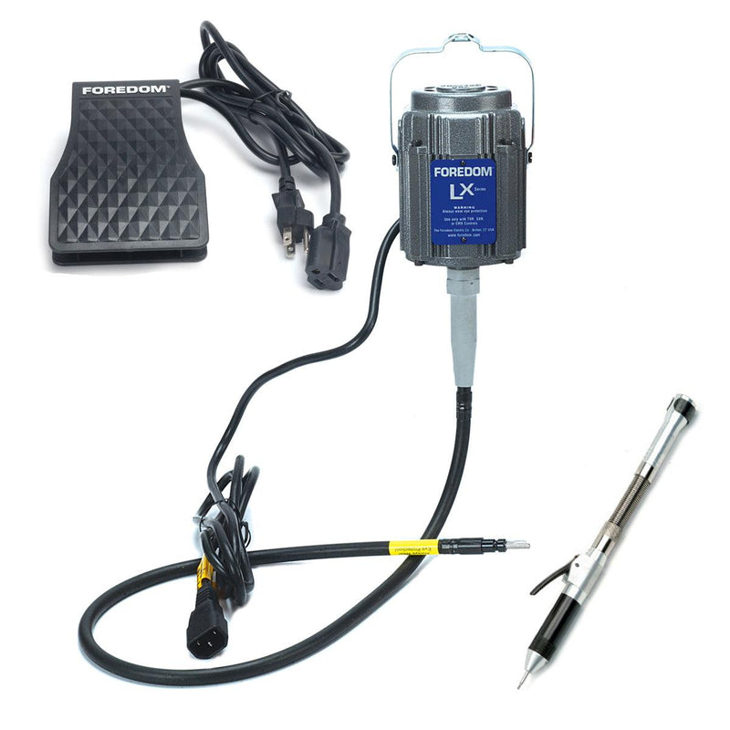 Foredom LX Motor with C.TXR, With Duplex Spring Handpiece - Otto Frei