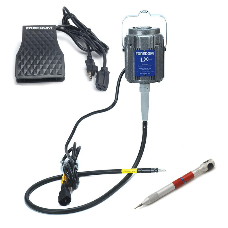 Foredom LX Motor with C.TXR, With Hammer & Polishing Handpieces - Otto Frei