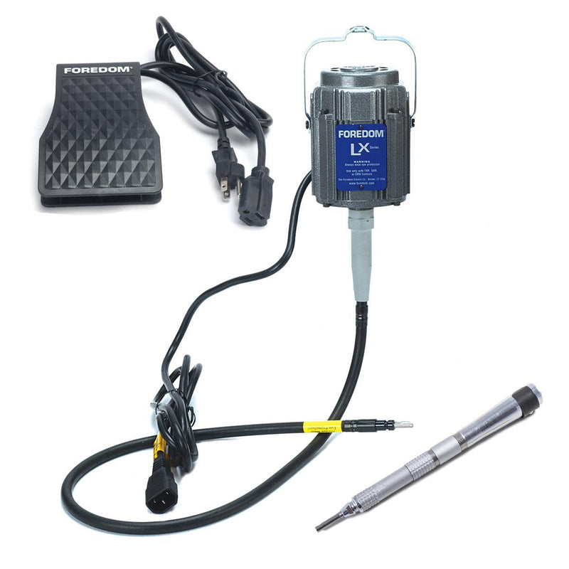 Foredom LX Motor with C.TXR, With Hammer & Polishing Handpieces - Otto Frei