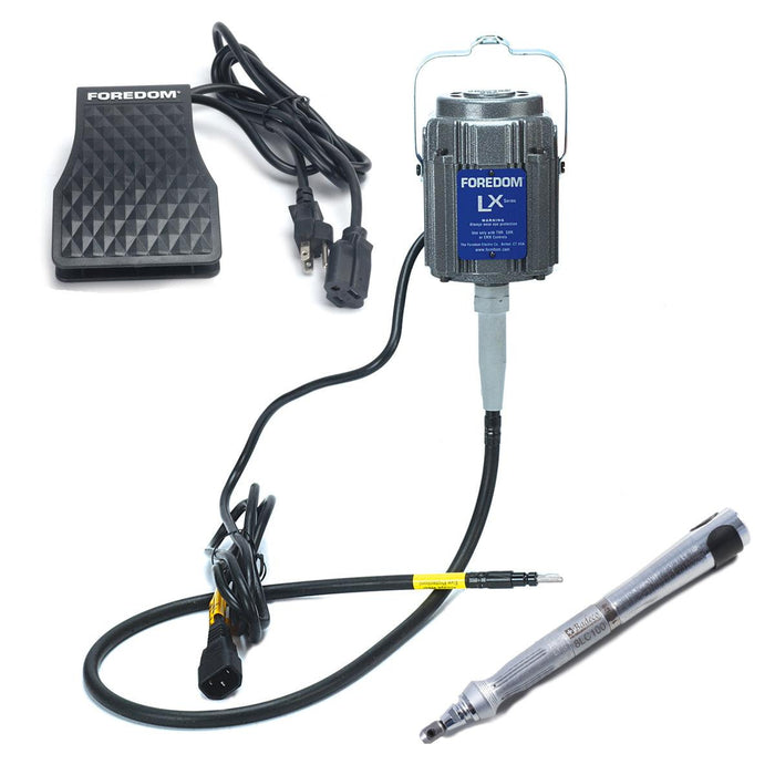 Foredom LX Motor with C.TXR, With Hammer & Polishing Handpieces - Otto Frei