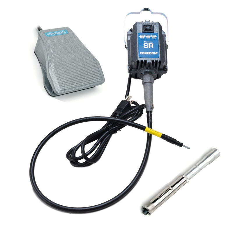 Foredom M.SR Hang-up Motor, C.SCT-1 Metal Housing Foot Control and Your Choice of Handpiece - Otto Frei