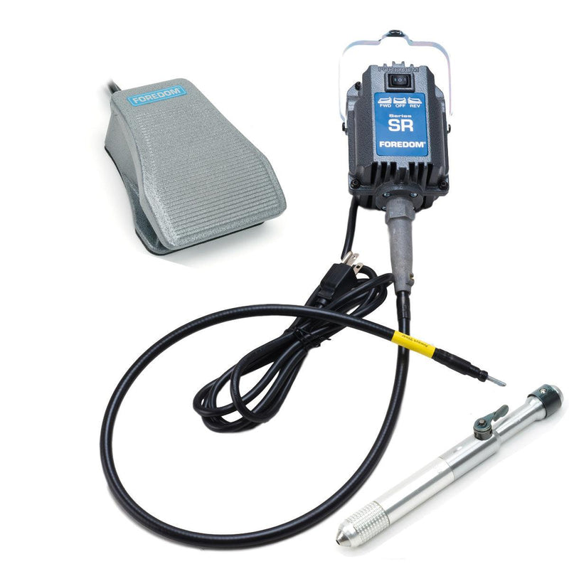 Foredom M.SR Hang-up Motor, C.SCT-1 Metal Housing Foot Control and Your Choice of Handpiece - Otto Frei