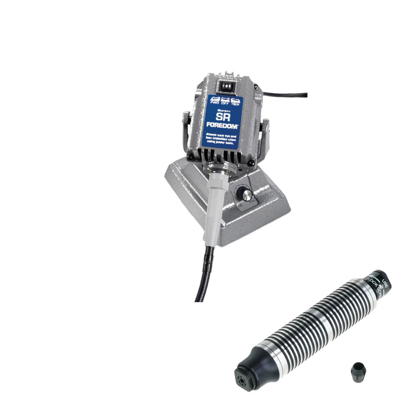Foredom M.SRM bench motor with built-in dial control, and H.25 handpiece