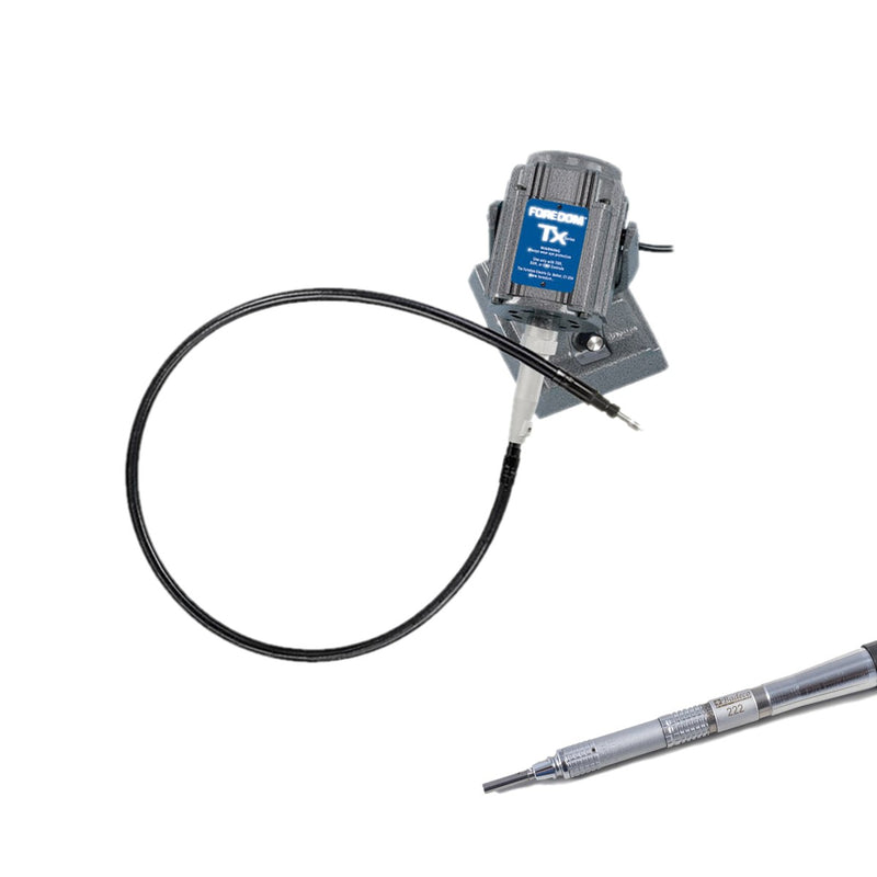 Foredom M.TXM bench motor with built-in dial control, Badeco 217 handpiece (no duplex spring)