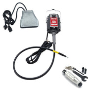 Foredom SR 230V flex shaft motor with C.SCH-2 cast iron foot control, and H.43T handpiece