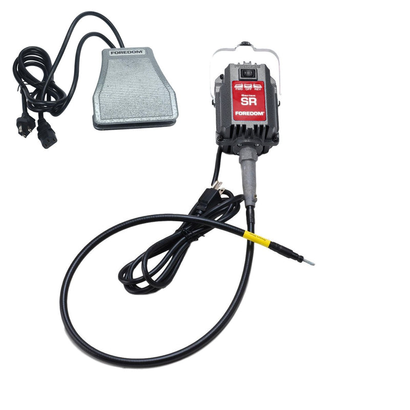 Foredom SR 230V flex shaft motor with C.SCH-2 cast iron foot control, motor and control only, no handpiece
