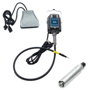 Foredom SR 115V flex shaft motor with C.SCT-1 cast iron foot control, and H.30 handpiece