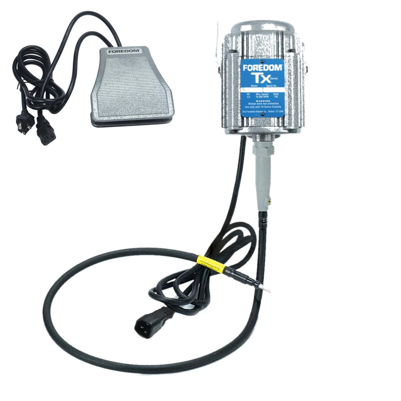 Foredom TX 115V flex shaft motor with C.SXR-1 cast iron foot control, motor and control only, no handpiece
