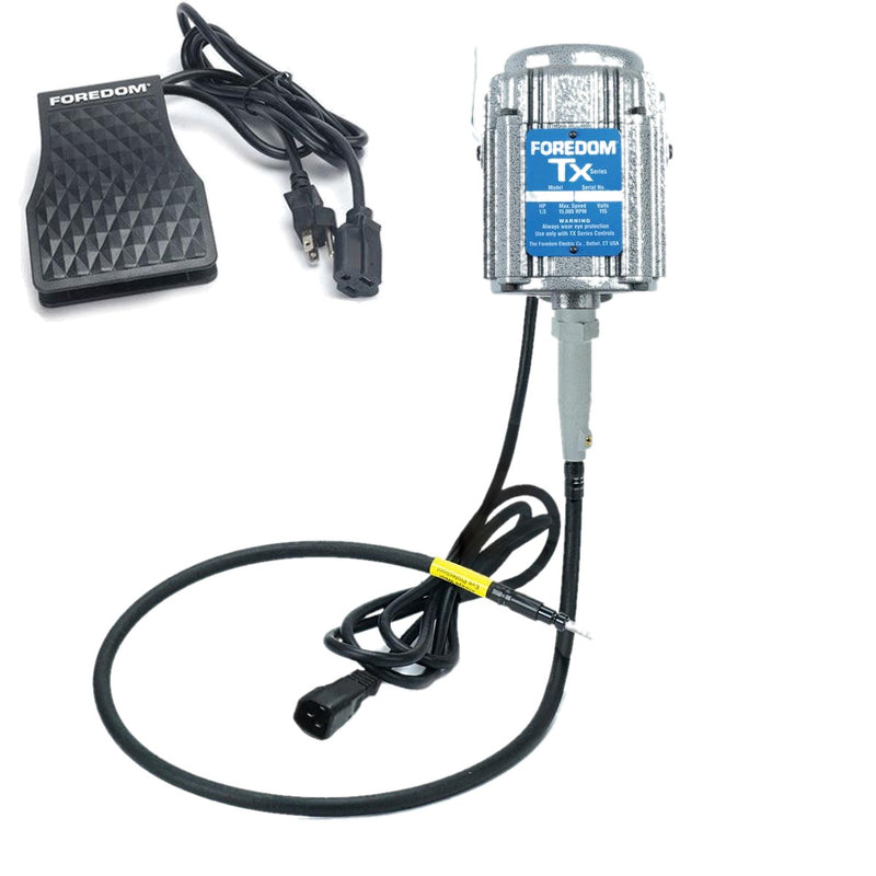 Foredom TX 115V flex shaft motor with C.TXR-1 foot control, motor and control only, no handpiece