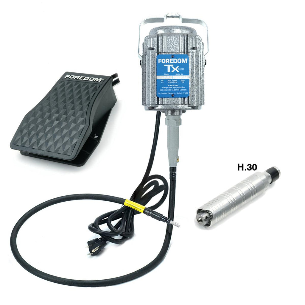 Foredom M.TX Motor & C.TXR-1 Foot Control Flex Shaft Kit | Foredom