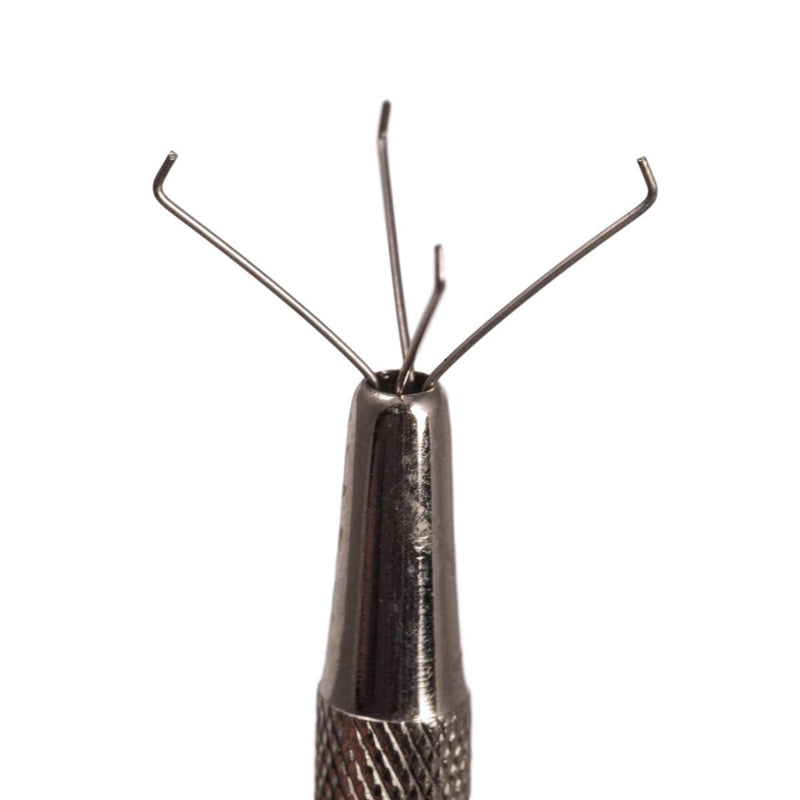 Four-Prong 4-3/4" Stone Holder Tweezers - Otto Frei