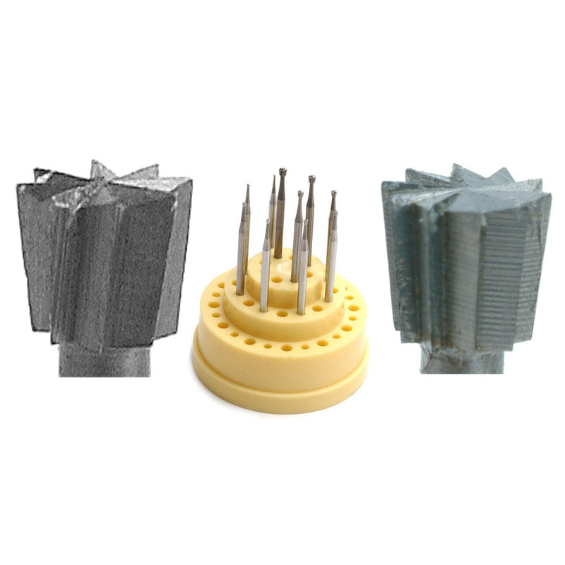 Fox Combo Carbide-Tungsten Vanadium Inverted Cone Bur Set-10 Pieces - Otto Frei