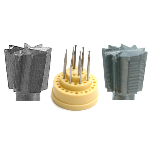 Fox Combo Carbide-Tungsten Vanadium Inverted Cone Bur Set-10 Pieces - Otto Frei