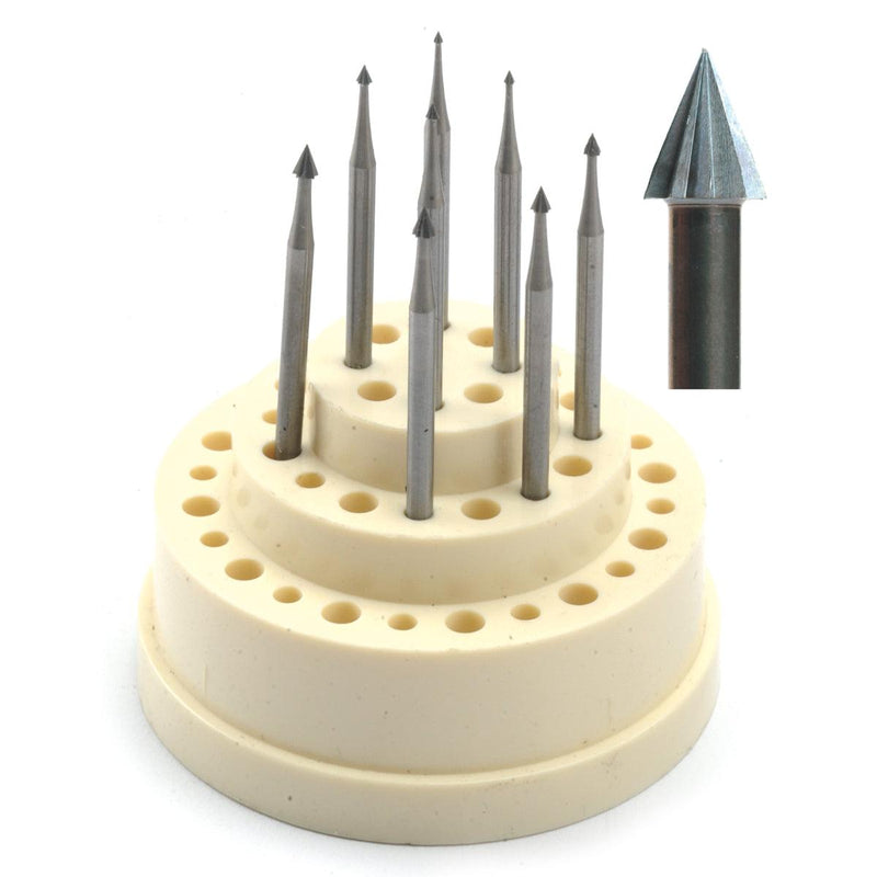 Fox Cone Bur Set .9mm to 2.3mm (8 pieces) - Otto Frei