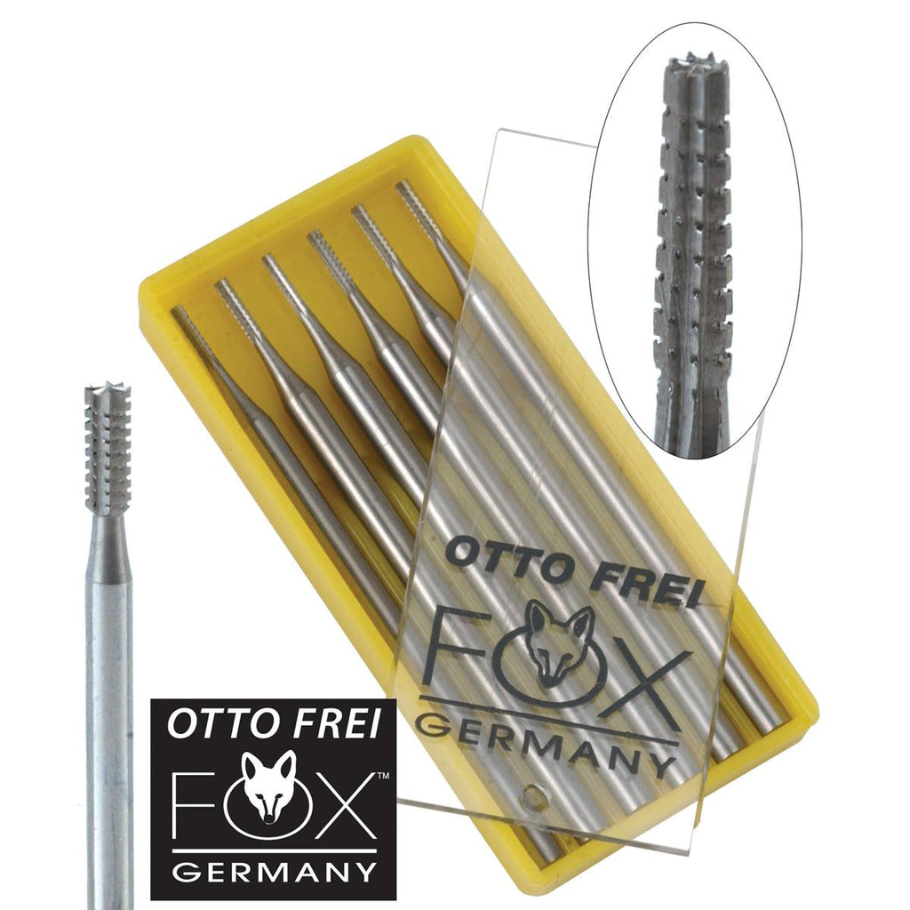 Fox Fig. 21 Cylinder Square Cross Cut Burs .60mm-2.70mm