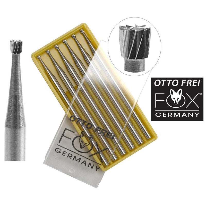 Fox Inverted Cone Carbide Burs 3/32" Shank .60mm-1.60mm - Otto Frei