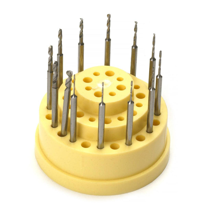 Fox Twist Drills Kit of 13 on 3/32" Shanks .50mm-2.30mm - Otto Frei