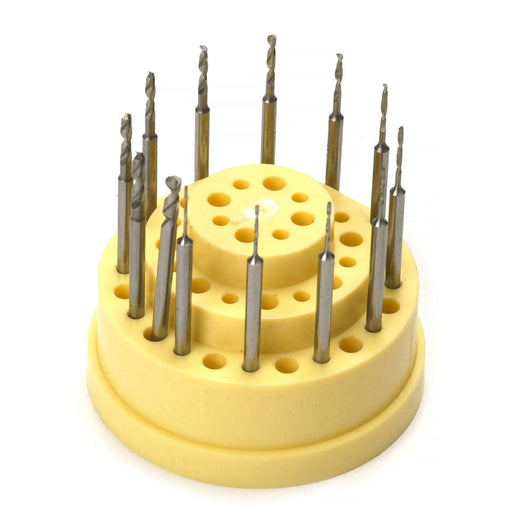 Fox Twist Drills Kit of 13 on 3/32" Shanks .50mm-2.30mm - Otto Frei