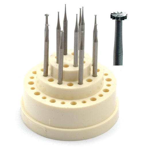 Fox Wheel Bur Set. 11 pieces. 0.60mm to 2.30mm - Otto Frei