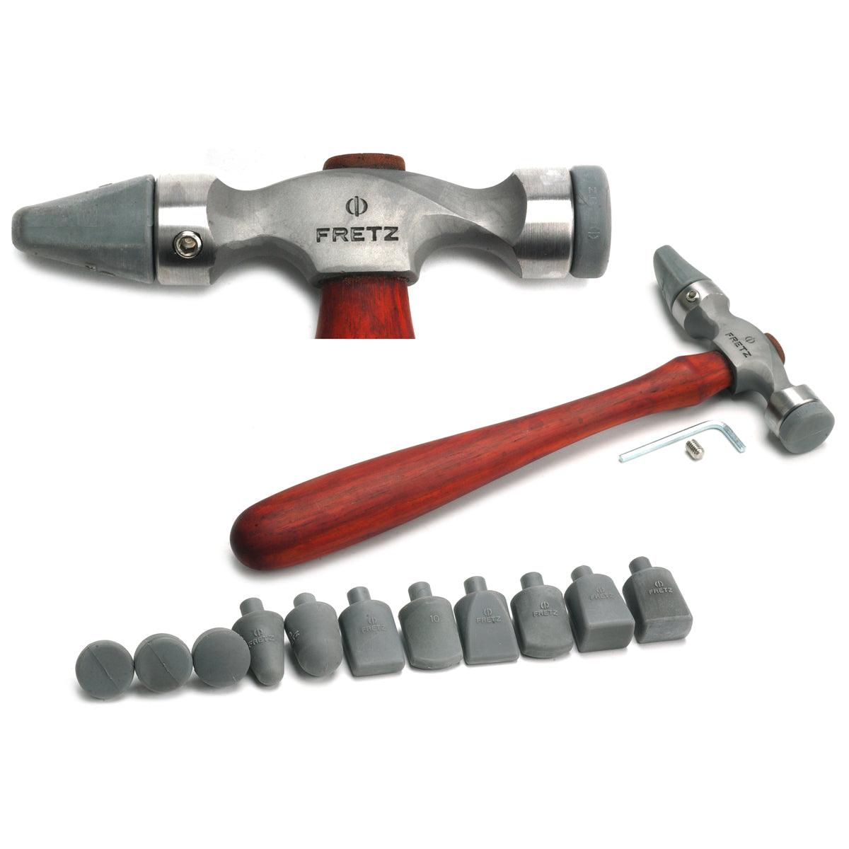 RAW HANMMER 15ポンド Fretz HMR-107 Large Double-Ended Insert Hammer with 11 Tips
