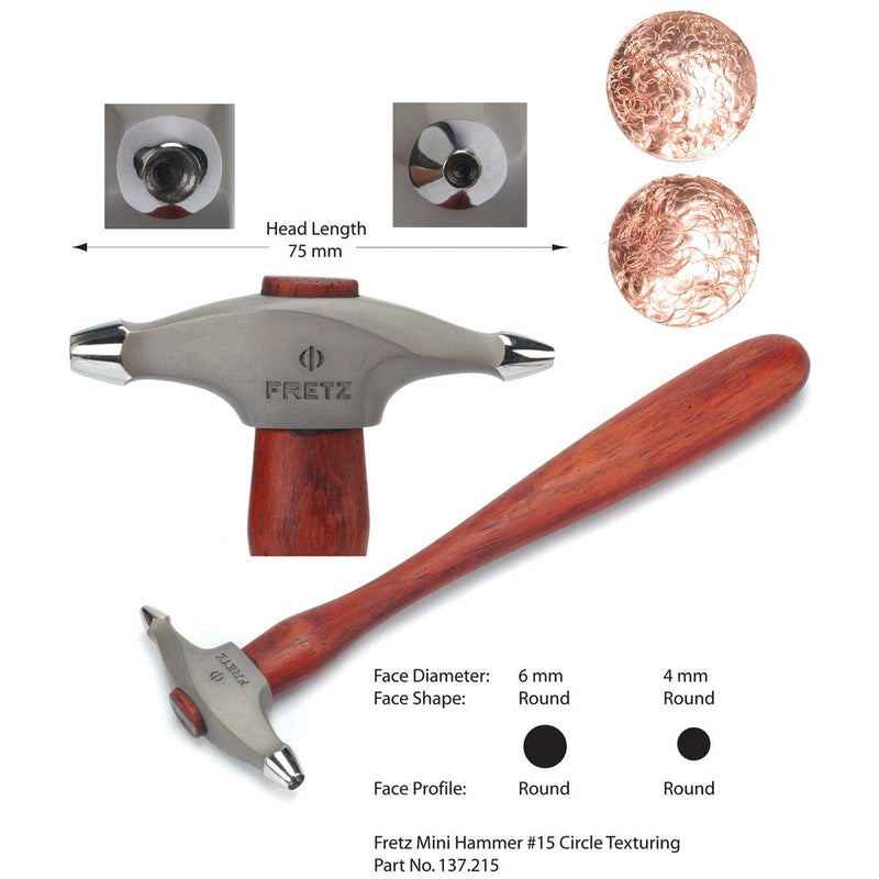 Fretz HMR-15 Circle Texturing Hammer - Otto Frei