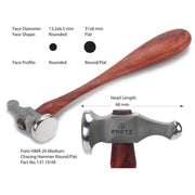 Fretz HMR-20M Classic Chasing Hammer Medium Model - Otto Frei