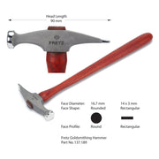 Fretz HMR-21 Goldsmithing Hammer - Otto Frei