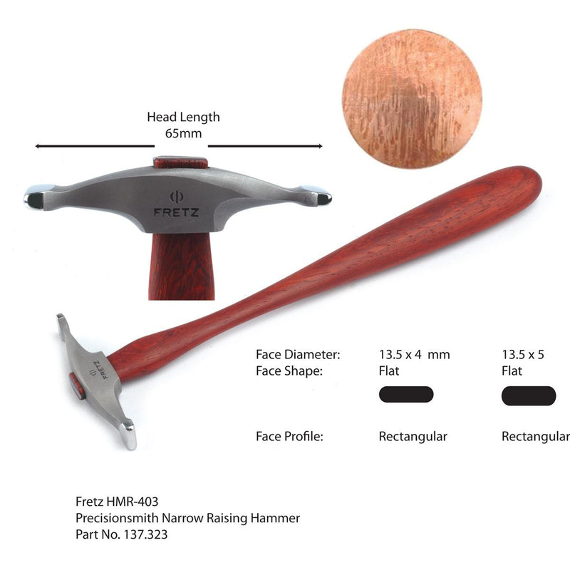 Fretz HMR-403 PrecisionSmith Narrow Raising Hammer - Otto Frei