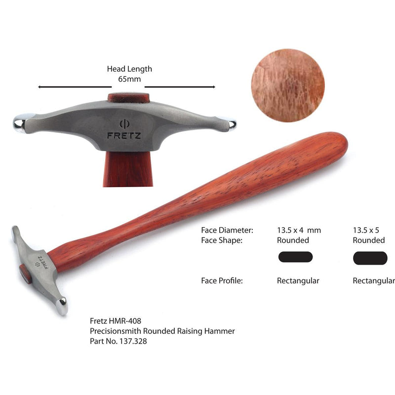Fretz HMR-408 PrecisionSmith Round Narrow Raising Hammer - Otto Frei