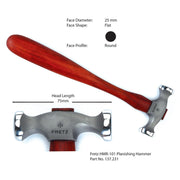 Fretz Large Hammer HMR-101-Planishing - Otto Frei