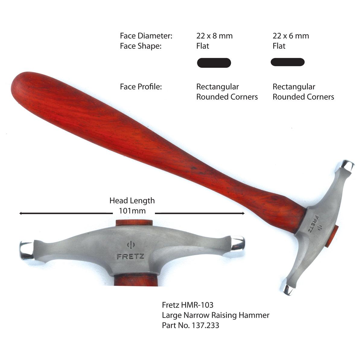Fretz HMR-103 Large Narrow Raising Hammer | Fretz: Otto Frei