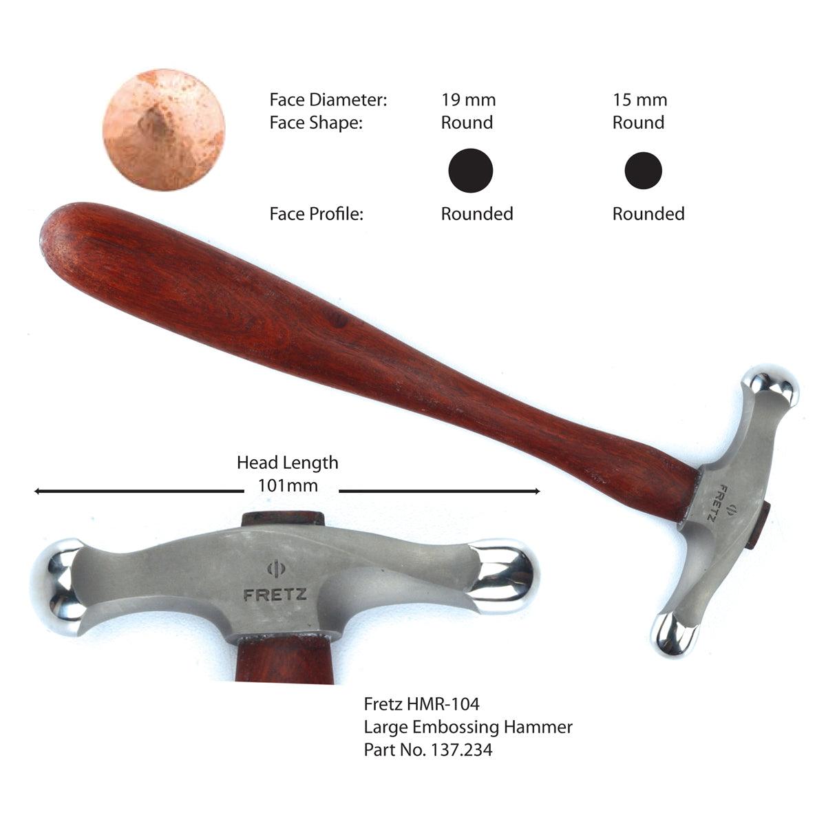 Fretz HMR-104 Large Embossing Hammer | Fretz — Otto Frei