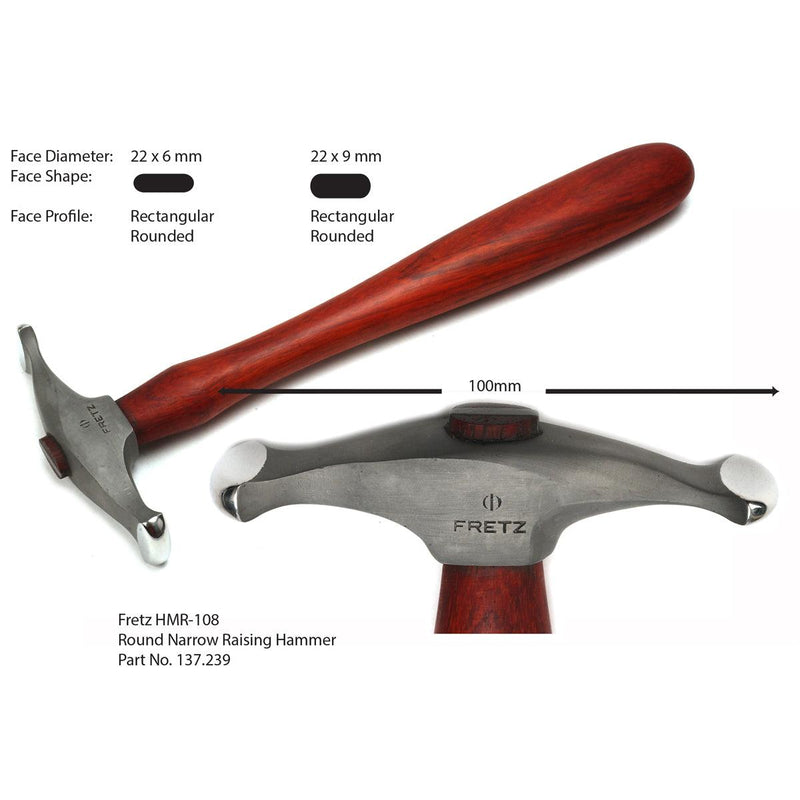 Fretz Large Hammer HMR-108 Rounded Narrow Raising - Otto Frei