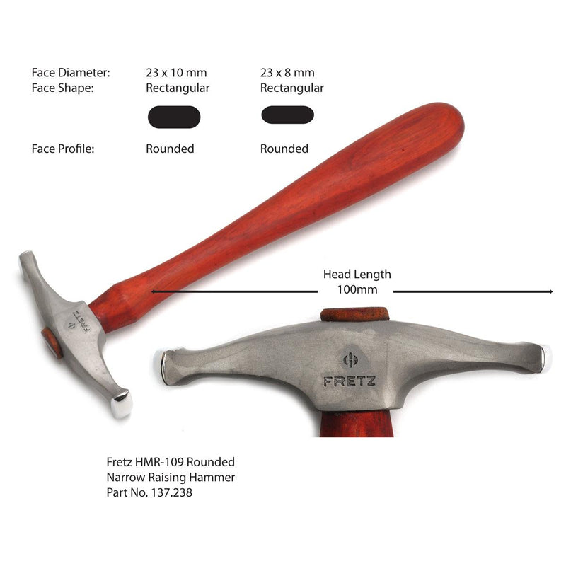 Fretz Large Hammer HMR-109-Rounded Wide Raising - Otto Frei