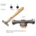Fretz MKR-401 Maker Precisionsmith Plannishing Hammer - Otto Frei
