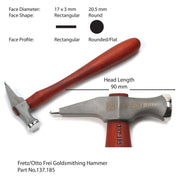 Fretz Otto Frei-Todd Reed Goldsmithing Hammer - Otto Frei