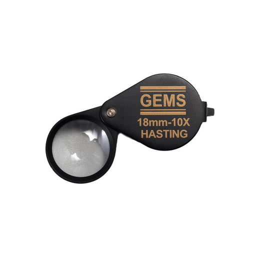 GEMS 10X 18mm Triplet Loupe-Black - Otto Frei