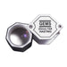 GEMS 10X-22 mm Hexagon Triplet Loupe-Silver with Rubber Grip-Achromatic Lens - Otto Frei
