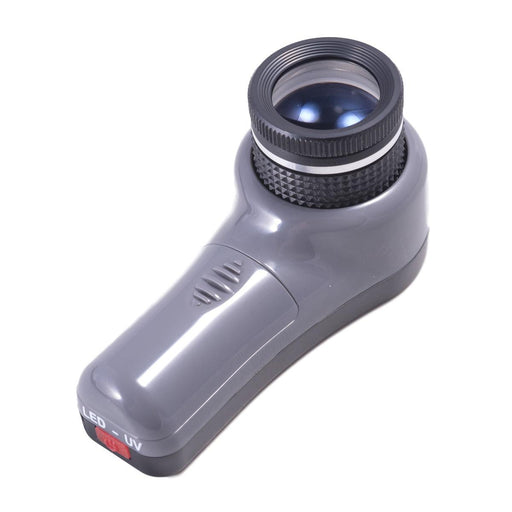 GEMS 10X Hastings Triplet Diamond Estimator Scale Loupe with Handheld LED/UV Light - Otto Frei