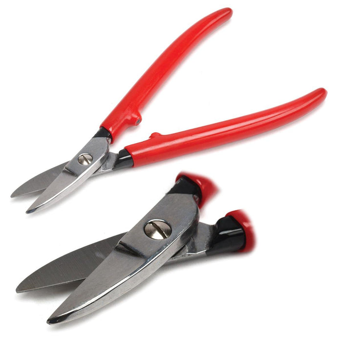 German Red Handle Solder Snips-Straight Short Blades - Otto Frei