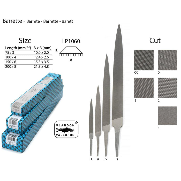 Precicion Files Glardon-Vallorbe Barrette Precision Files - LP1060 | OttoFrei.com ...