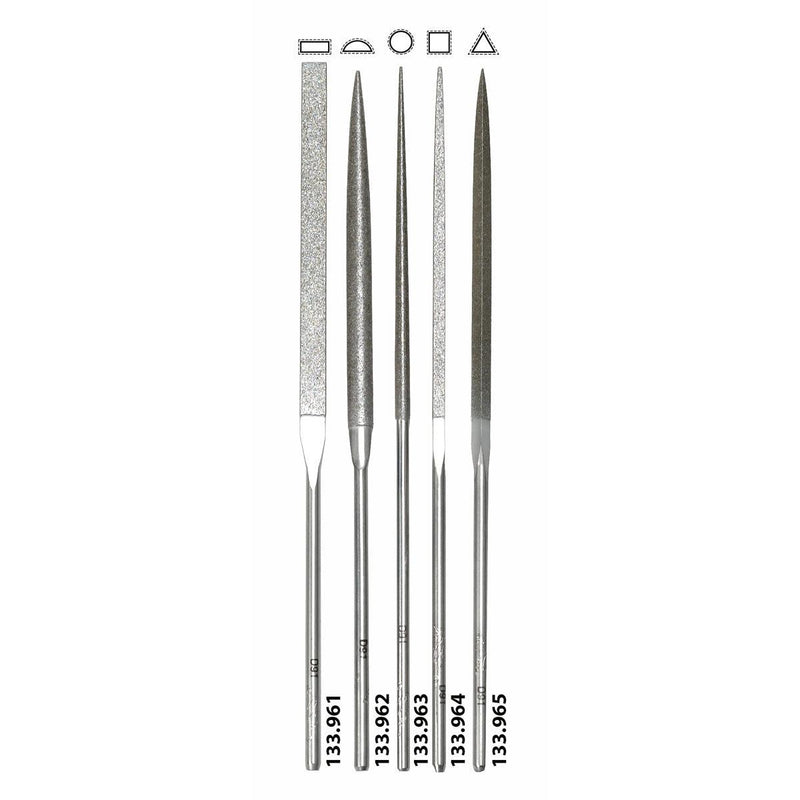 Glardon-Vallorbe Diamond Needle Files Fine Grit 91 - Otto Frei
