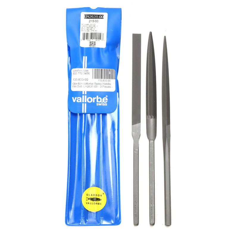 Glardon-Vallorbe Habilis LH2631 File Sets of 3-Cut 00 & Cut 1 - Otto Frei