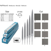 Glardon-Vallorbe Half-Round Precision Files - LP1560 - Otto Frei