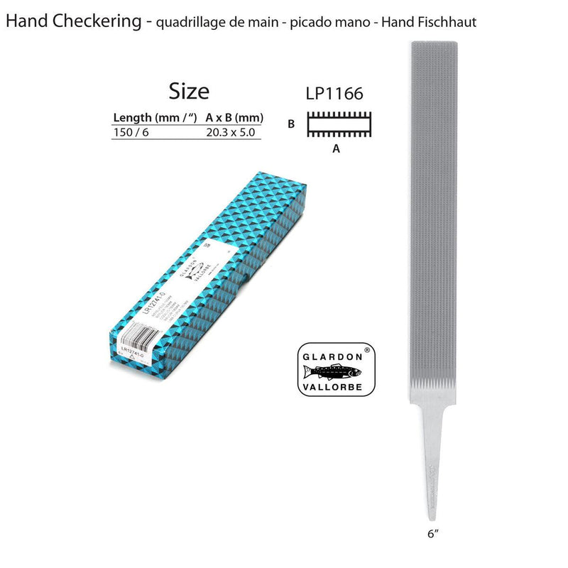Glardon-Vallorbe Hand Checkering Precision Files - LP1166 - Otto Frei