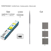 Glardon-Vallorbe Knife Escapement Files - LE3004 - Otto Frei