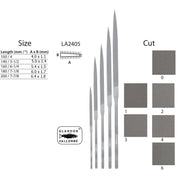 Glardon-Vallorbe Knife Needle Files - LA2405 - Otto Frei