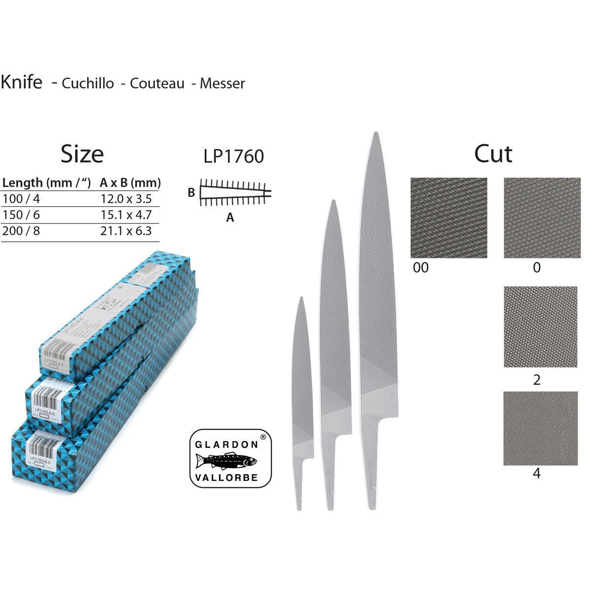 Glardon-Vallorbe Knife Precision Files LP1760 | Swiss Made — Otto Frei