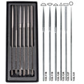 Set di 6 lime da sbavo Glardon-Vallorbe LEC3062-55-G10 - forme di lime per scappamento